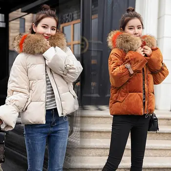 

Plus Size winter jacket women Casual Loose Down Cotton Padded Parkas parkas mujer 2018 Long Hooded casaco feminino female jacket