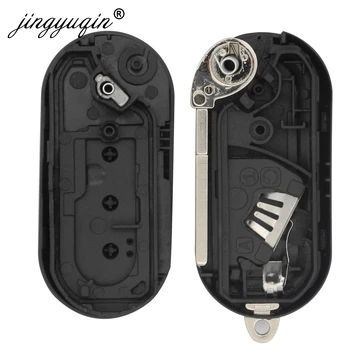Keyforkess Colorful 3 pulsanti Flip Remote Key COMBO Case Shell per FIAT 500 Panda Punto Bravo Car Alarm Keyless Entry Fob Cover - Jingyuqin Colorful 3 pulsanti Flip Remote Key COMBO Case Shell per FIAT 500 Panda Punto