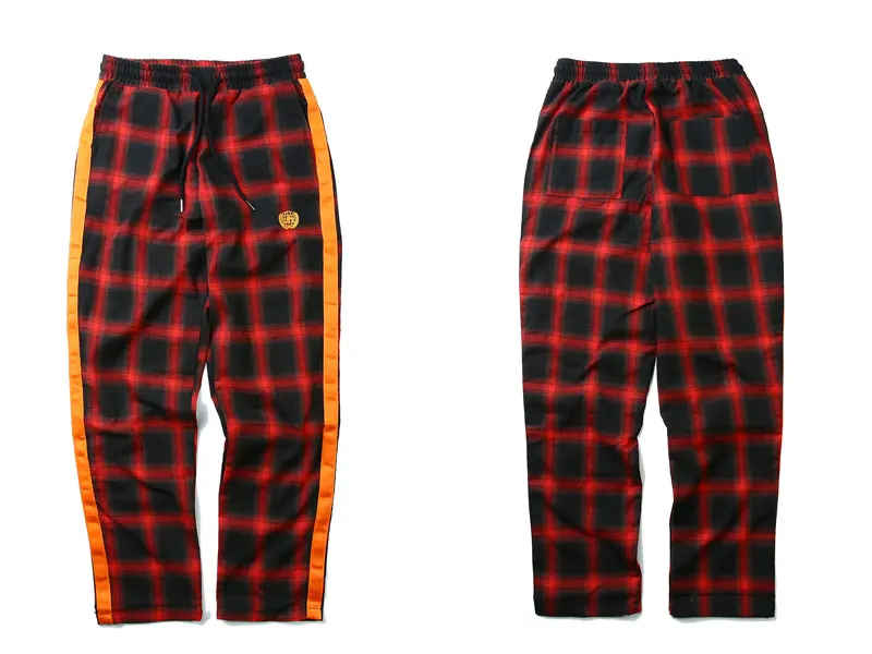 Side Ribbon Plaid Pants 6