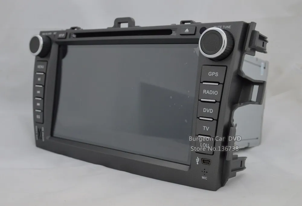 Sale Car DVD Player for Toyota Corolla 2007-2011 Touch Screen Bluetooth USB SD iPhone 3G WiFi GPS Navigation Radio Central Multimidia 46