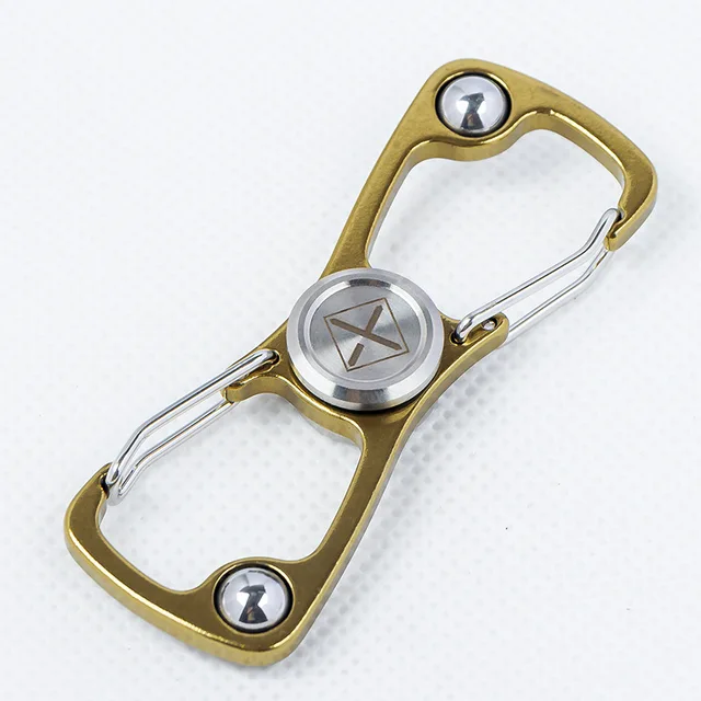 Stainless Steel Keychain Design Hand Finger Spinner Spinning Top