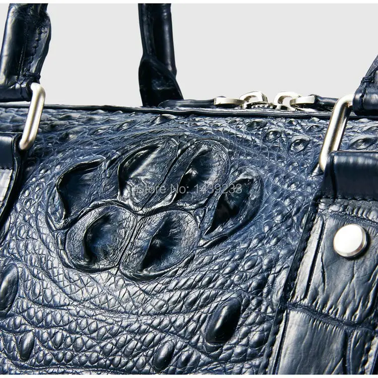 Таиланд Импорт 100% натуральная/натуральной кожи крокодила Для мужчин Портфели сумка для ноутбука, Топ Роскошные Для мужчин Бизнес сумка
