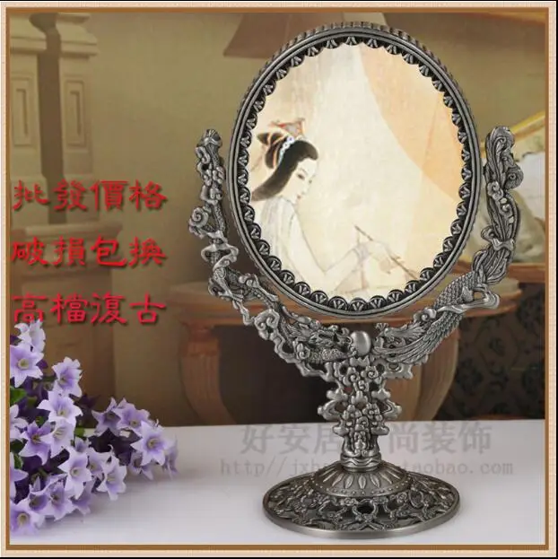 European antique two faced makeup mirror magnifying makeup mirrors