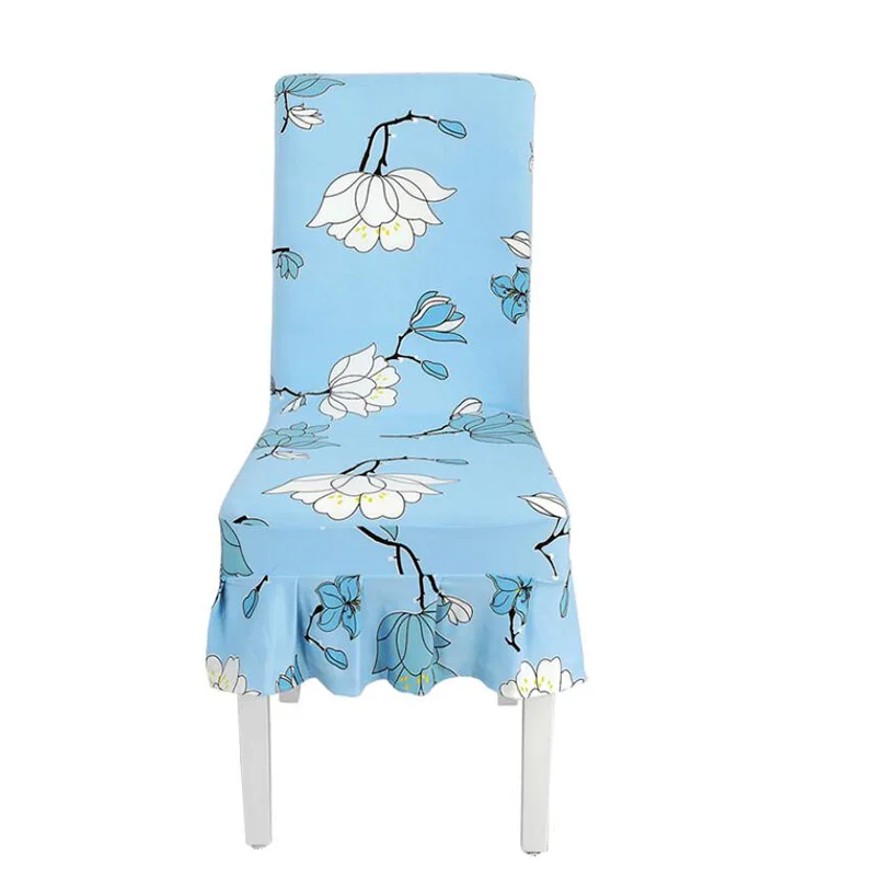 

4Pcs/Lot Chair Covers Spandex Dining Room Chair Seat Cover Elastic Chair Slipcover Seat Chair Case Protector Housse de Chaise