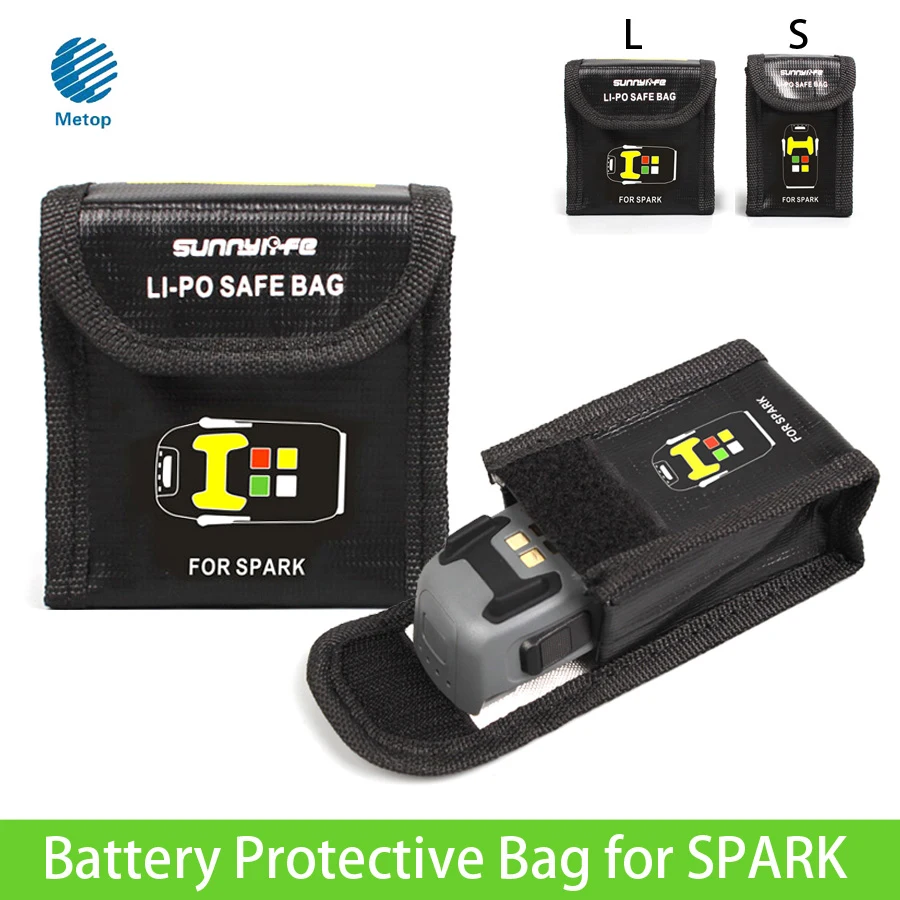 

Sunnylife DJI SPARK Battery Storage Box LiPo Safe Bag Battery Protective Bag Explosion-proof Storage Bag for DJI SPARK