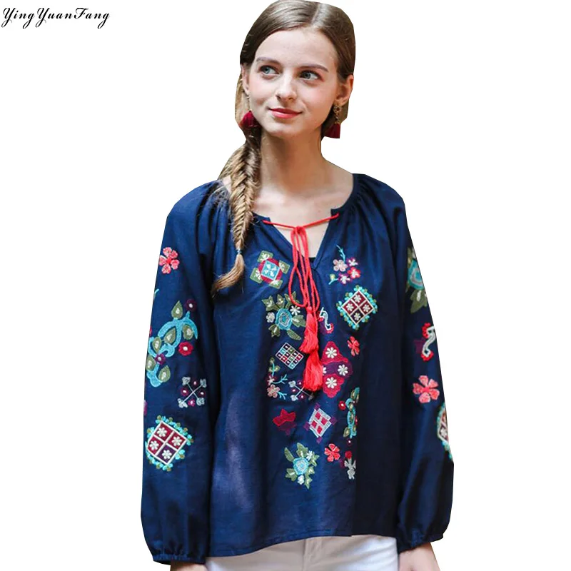 

YingYuanFang Fashion new loose lantern sleeves long sleeve pullover wild t-shirt