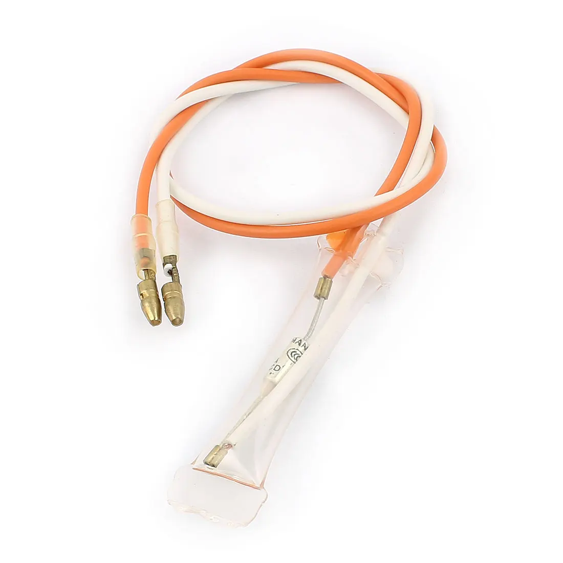 250V 10A 72 Celsius Cable Thermal Fuse White Orange For Refrigeratorin