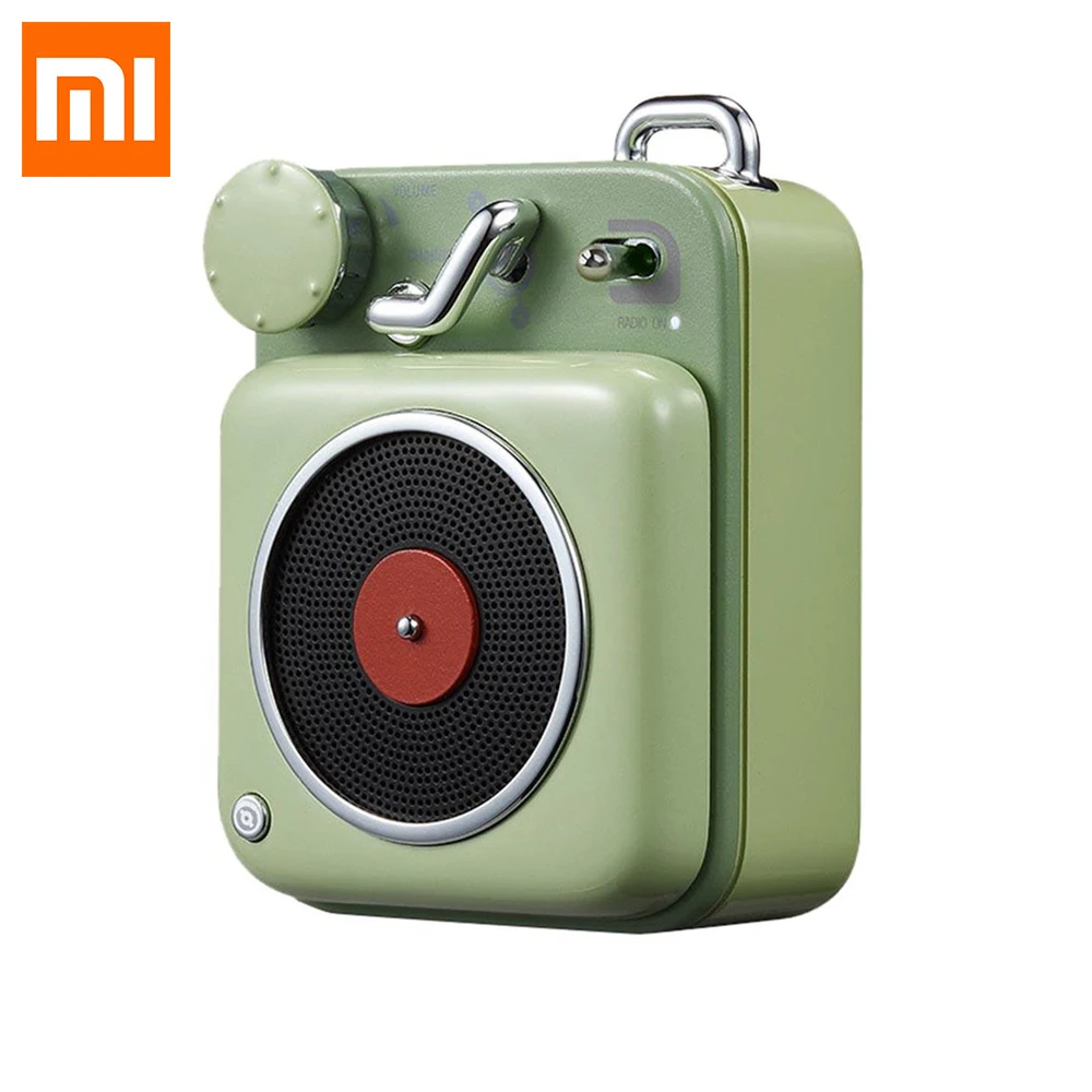 

Xiaomi MW Elvis Atomic Record Player B612 Bluetooth Speaker Original mijia Mini Pocket Smart Portable Redio For Party Camping