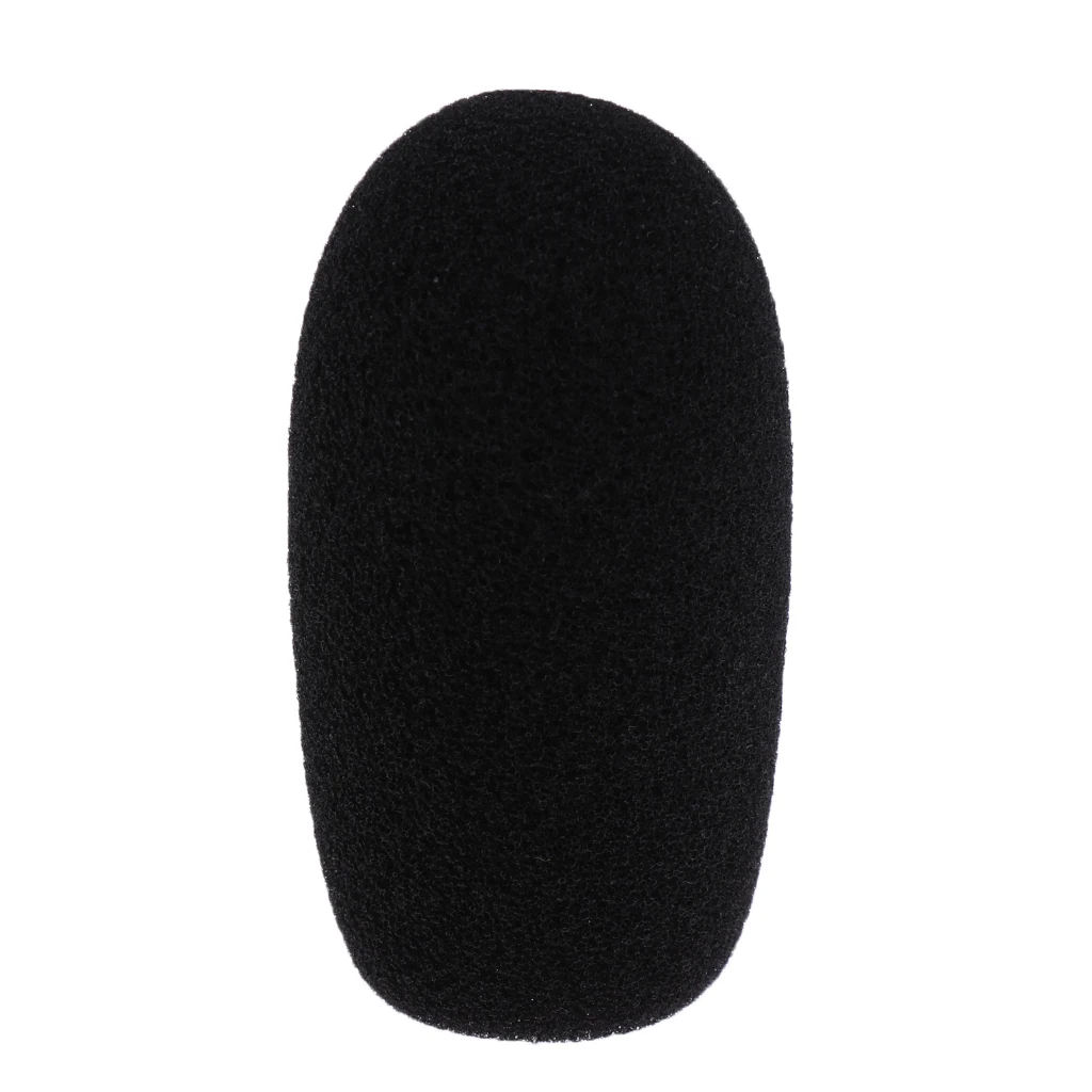 5 Pieces Black Microphone Mic Sponge Windshields Wind Muffs Covers for Meeting Conference Gooseneck Microphone Parts