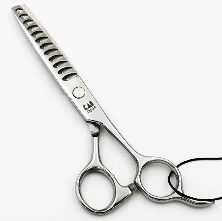 KS 12 6.0'' Silver Thinning Fish Bone Teeth Blade Scissors Hair Shear