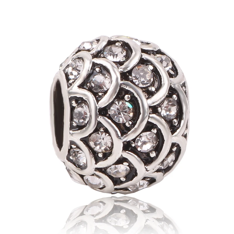 

Couqcy Fish scales Charms Silver Beads European DIY Beads Fit Original Pandora Charms Bracelets Fashion Jewelry for Women G