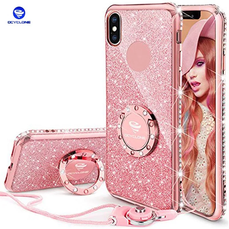 Чехол Ocyclone для IPhone X тонкий мягкий Блестящий милый блестящий чехол телефона