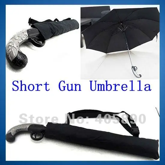 3pcs/lot Short Gun Umbrella Novelty Giftin Rain Gear from Home