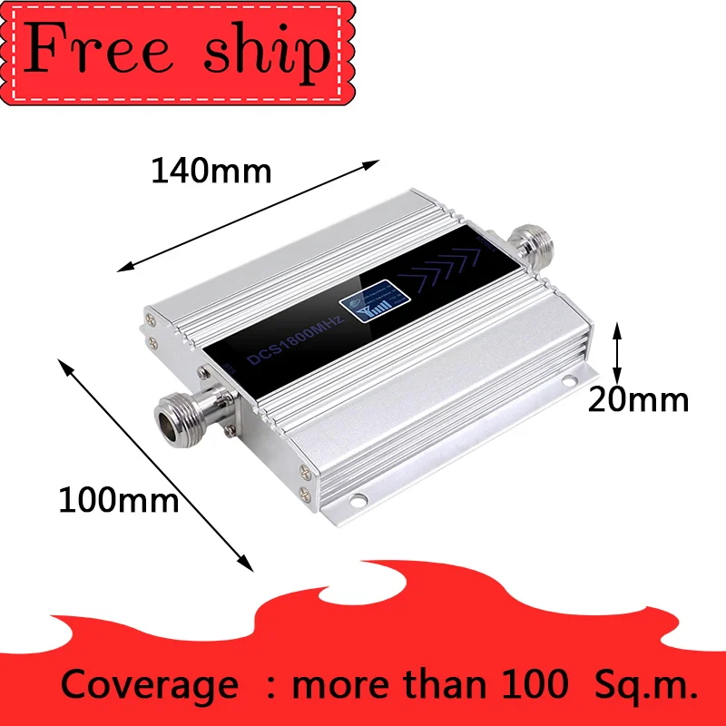 Tanie Gorąca sprzedaż 4G LTE DCS 1800mhz komórkowy Repeater GSM 1800 60dB zysk Moblie wzmacniacz sygnału GSM GSM 2G 4G amplificador zespół 3