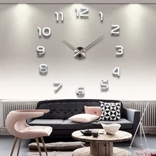 Настенные часы Horloge 3D DIY акриловые зеркальные наклейки для украшения дома настенные часы для гостиной кварцевые иглы