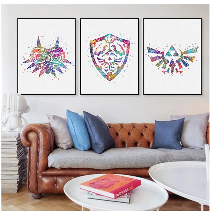 

3pcs/set diamond embroidery Legend of Zelda Logo Game Movie diamond painting cross stitch diamond mosaic gift