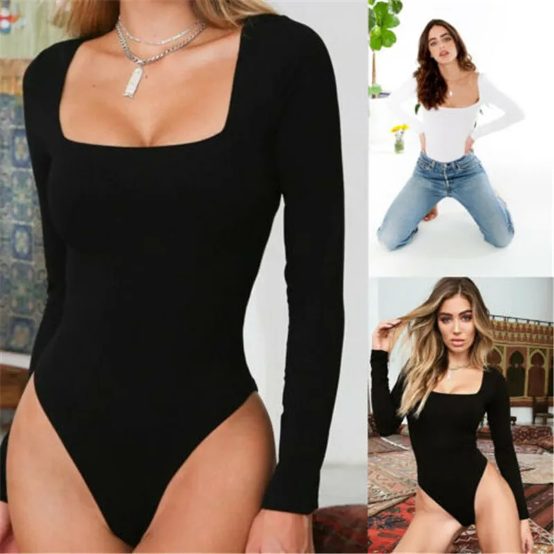 

Sexy Womens Long Sleeve Backless Slim One-Piece Bikini Swimwear Leotard Top Party Mini Jumpsuit Swimsuirt Bathing Beachwear