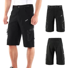 Мужские быстросохнущие дышащие шорты для бега Велоспорт спортивные уличные шорты для езды на велосипеде повседневные шорты спортивная одежда с 6 карманами
