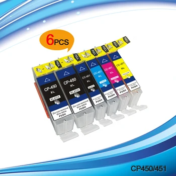 

XIMO 6PCS PGI-450 CLI-451 BK C M Y ink cartridge, for PIXMA IP7240 MG5440 MG6340 MX924 MG7140 MG6440 MG5540 etc.