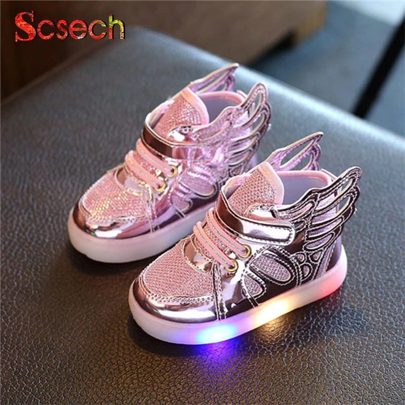 Новинка Детские кроссовки Glowin сезон весна осень Светодиодный светильник обувь