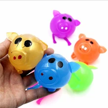 Cute Jelly Pig Stress Relief Toys for Children Soft Water Ball Antistress Adult Novelty Gags Random Color