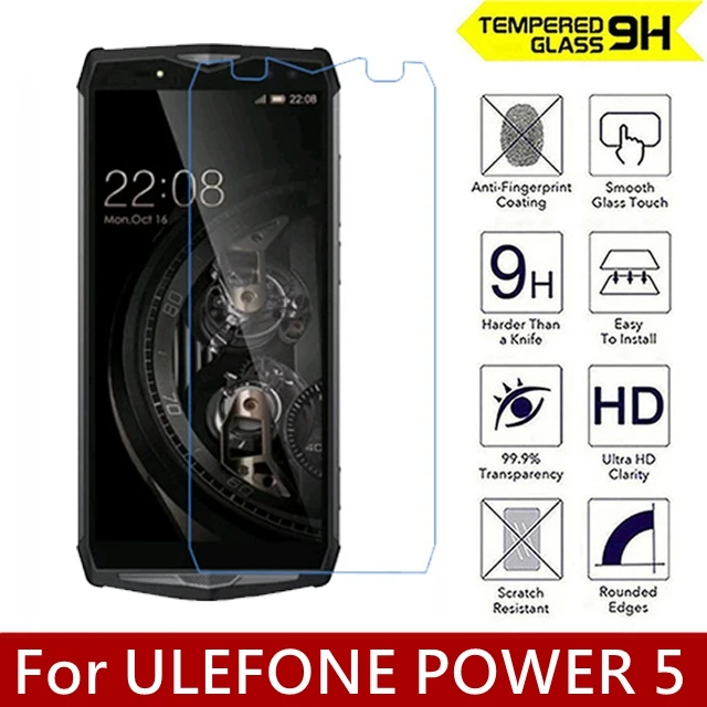 2 шт. 2.5D Закаленное стекло для Ulefone Power 5 9H Высокое качество Взрывозащищенная