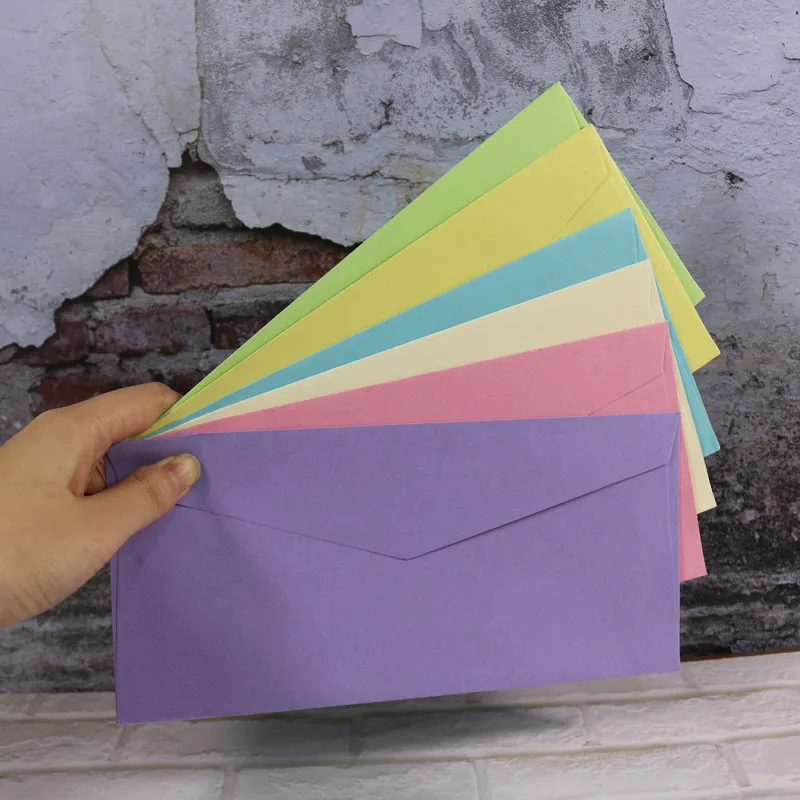 12 цветов конверты 12 шт пустой бумажный пакет открытка поздравительная открытка подарок Свадебное приглашение конверт открытка посылка конверт 22x10,5 см