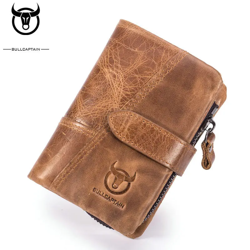 Men Genuine Leather Cowhide Bifold Wallet ID Credit Card Holder Coin Purse US