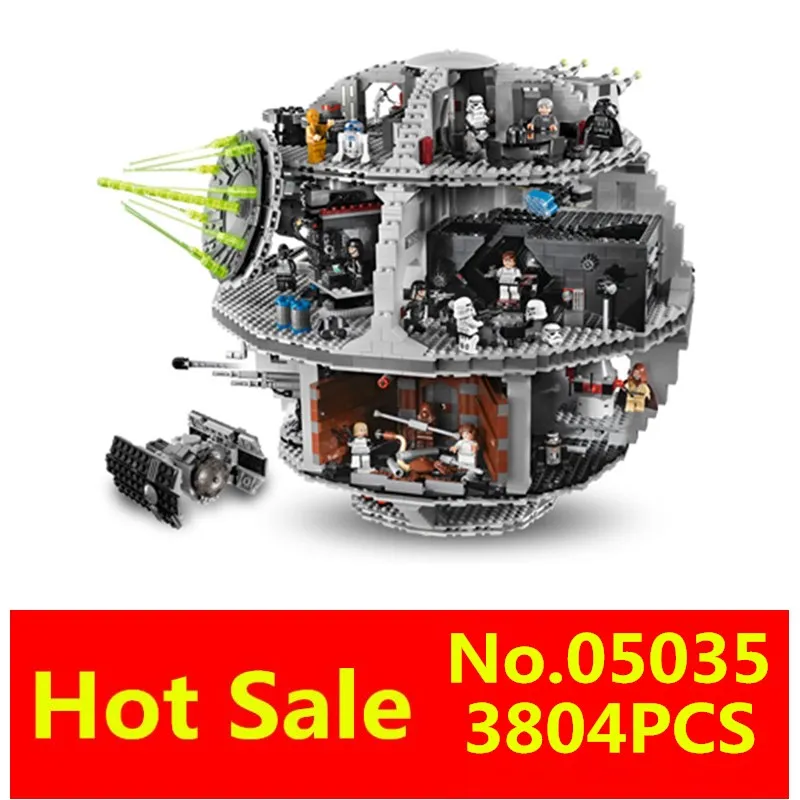 

LEPIN 05035 3804pcs Star Series Wars Death Star Self-Locking Building Blocks Bricks Toys Kits Children Gifts Compatible 10188