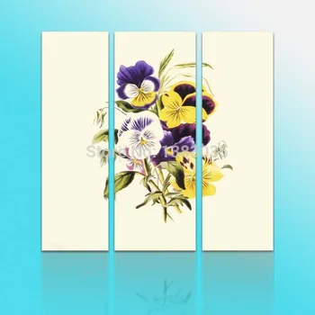 

Hand Painted Flowers Oil Painting Modern Abstract 3 Piece Canvas Art Sets Wall Decorations Living Room Picture