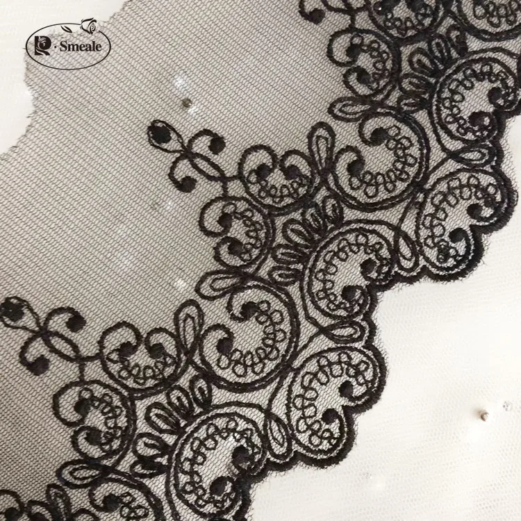 DIY ткань кружева черный белый сладкий Кордата Кружева отделка DIY ремесло материалы аксессуары для одежды кружево вышивка RS80