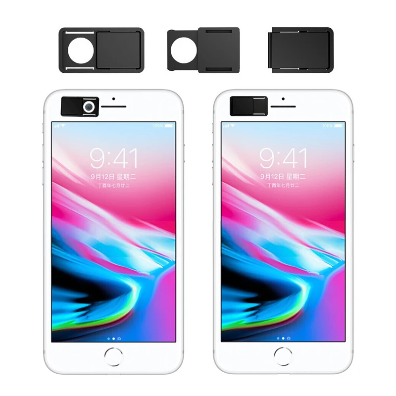 

Phone laptop camera hacker blocker webcam cover 3 shapes a set tablet privacy protector security guarder mobile pc lens slider