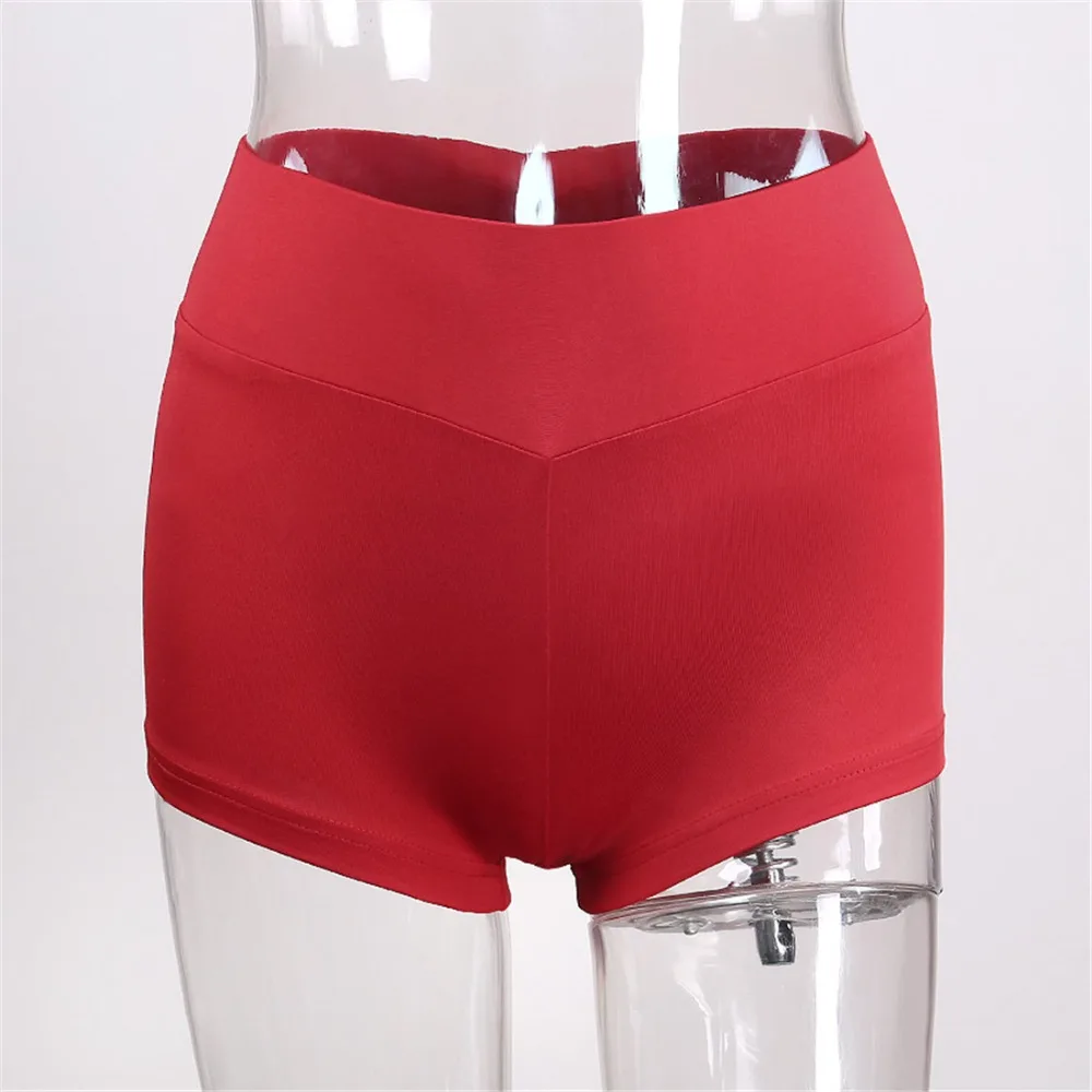 Женские шорты с эффектом пуш-ап для фитнеса, Короткие штаны с высокой талией, женские эластичные шорты для тренировок, поглощающие пот