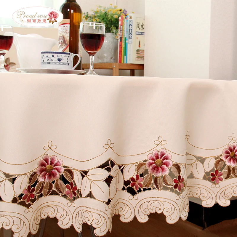 ارتفع فخور الراقية رائعة التطريز جولة مفرش طاولة المنزلية القماش الفن جولة سماط الأوروبية الديكور مفرش طاولة ارتفع فخور الراقية رائعة التطريز جولة مفرش طاولة المنزلية القماش الفن جولة سماط الأوروبية الديكور مفرش طاولة