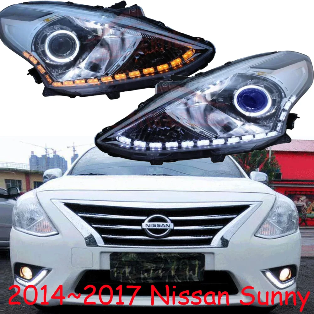 2 шт. автомобилей головной светильник для Nissan Sunny s 2010 ~ 2013/2014 2017 год Солнечный