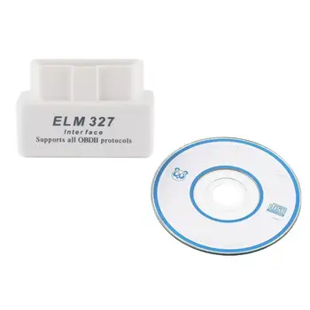 Автомобильный диагностический сканер ELM327 OBD2, супер-компактный диагностический инструмент, белый, 2017 Автомобильный диагностический сканер ELM327 OBD2, супер-компактный диагностический инструмент, белый, 2017