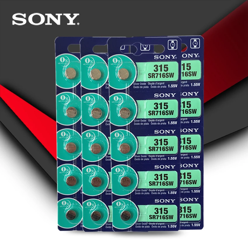 3 шт. Sony 315 SR716 SR716SW EP2012 D315 кнопки сотового батареи оксида серебра мужчины женские детские часы розничная карты