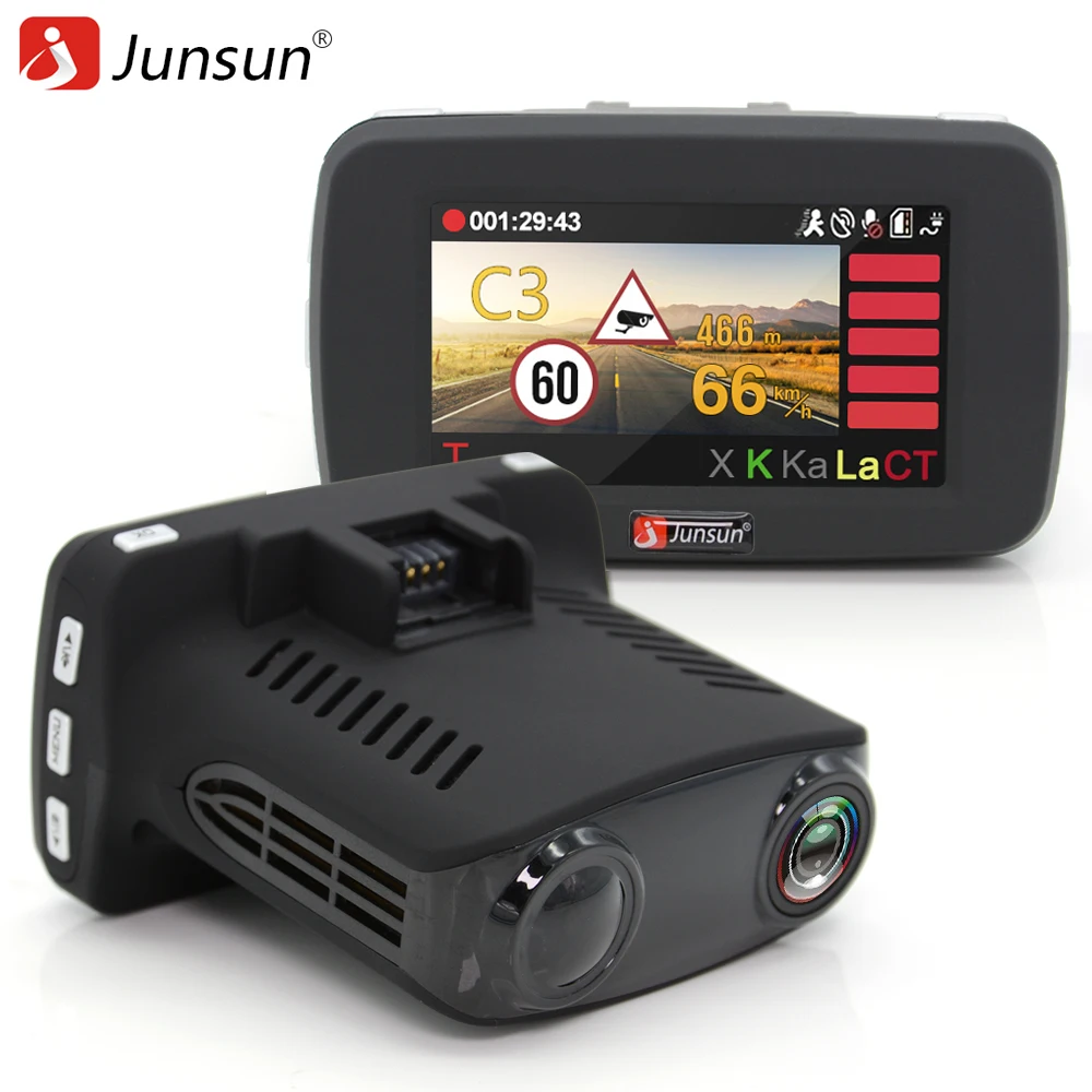 Junsun Ambarella A7 Car Radar detector 3 in 1 for Russia