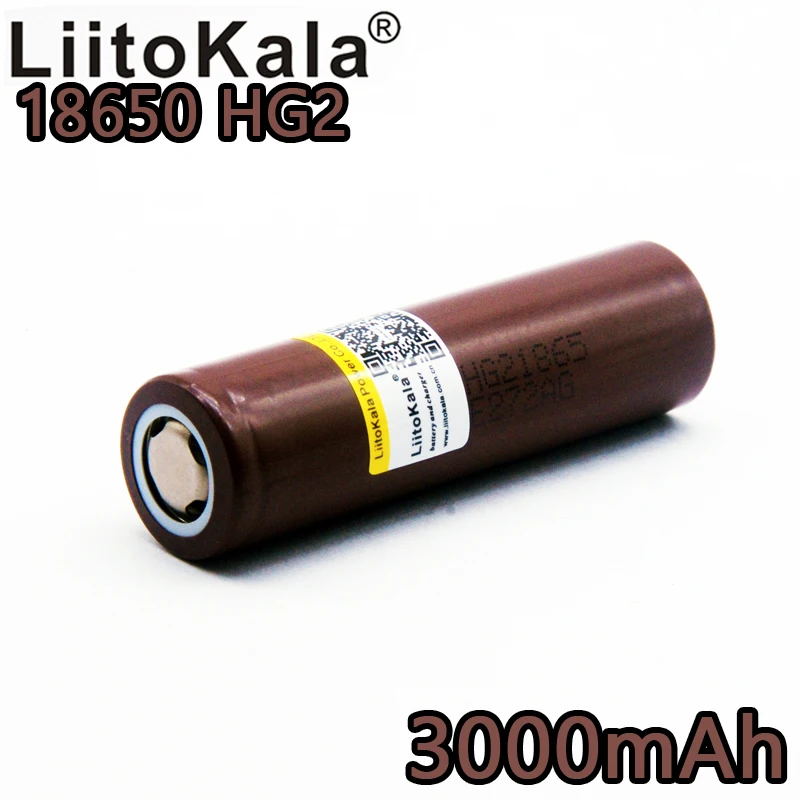 

Liitokala 100% new For LG HG2 18650 original 3000mAh electronic cigarette super power battery 20A discharge power equipment