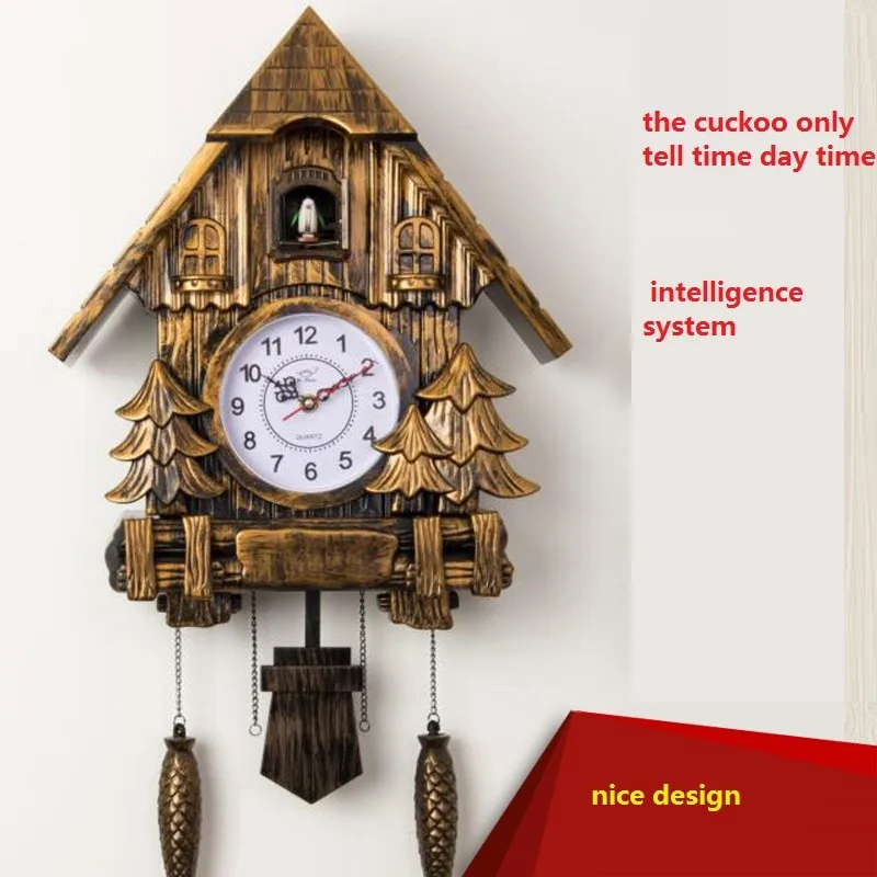 Reloj de cuco de moda Reloj de pared de sala de estar de 20 pulgadas reloj despertador de calidad reloj de bolsillo oscilante Reloj de cuco de moda Reloj de pared de sala de estar de 20 pulgadas reloj despertador de calidad reloj de bolsillo oscilante