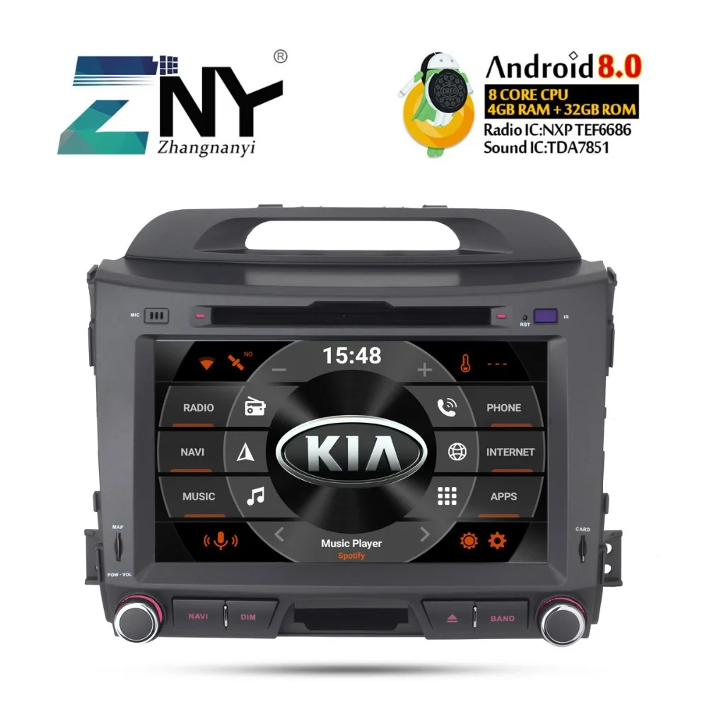 

8" IPS Android 9.0 Car DVD For Kia Sportage 2009 2010 2011 2012 2013 2014 2015 Auto Radio FM WiFi GPS Navigation Backup Camera