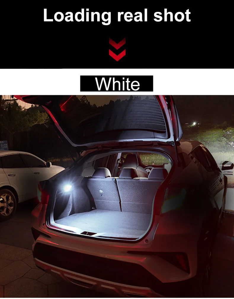 1x12 V T10 светодиодный фонарь для багажа, внутренний купольный светильник для багажника автомобиля, светильник для Toyota C-HR CHR, аксессуары
