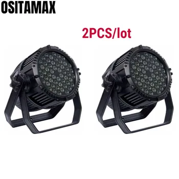 

2PCS IP65 LED Par Light 54x3w LED DMX Stage Lighting Effect Wash Light RGBW 4 Colors Outdoor LED Par64 for Disco Party Show DJ