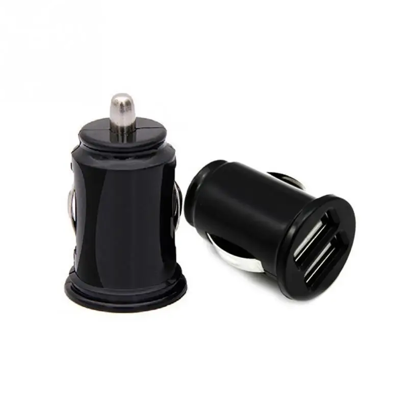 

5V 2.1A Car Charger Power Adapter Dual USB 2-Port Mini Car Cigarette Lighter Socket Charger Black