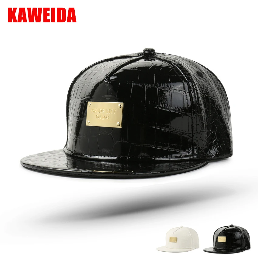 2018 de Petten de béisbol de cuero sombrero hombres sombrero de Casquettes PU hombres Hiphop Gorra negro blanco gorras Gorra de Baseball Hombre 2018 de Petten de béisbol de cuero sombrero hombres sombrero de Casquettes PU hombres Hiphop Gorra negro blanco gorras Gorra de Baseball Hombre