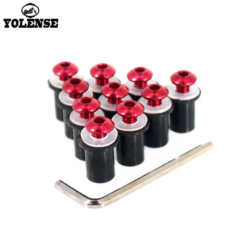 

For YAMAHA MT-07 MT-09 MT 07 MT07 MT09 MT-09 Tracer FZ1 FZ6 FZ8 Motorcycle Windshield Bolts Screw Nut Fastener Kit M5 5mm 10PCS