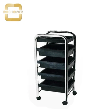 

Doshower trolley black color for spa chairs cart with beauty salon nail table furniture trolley