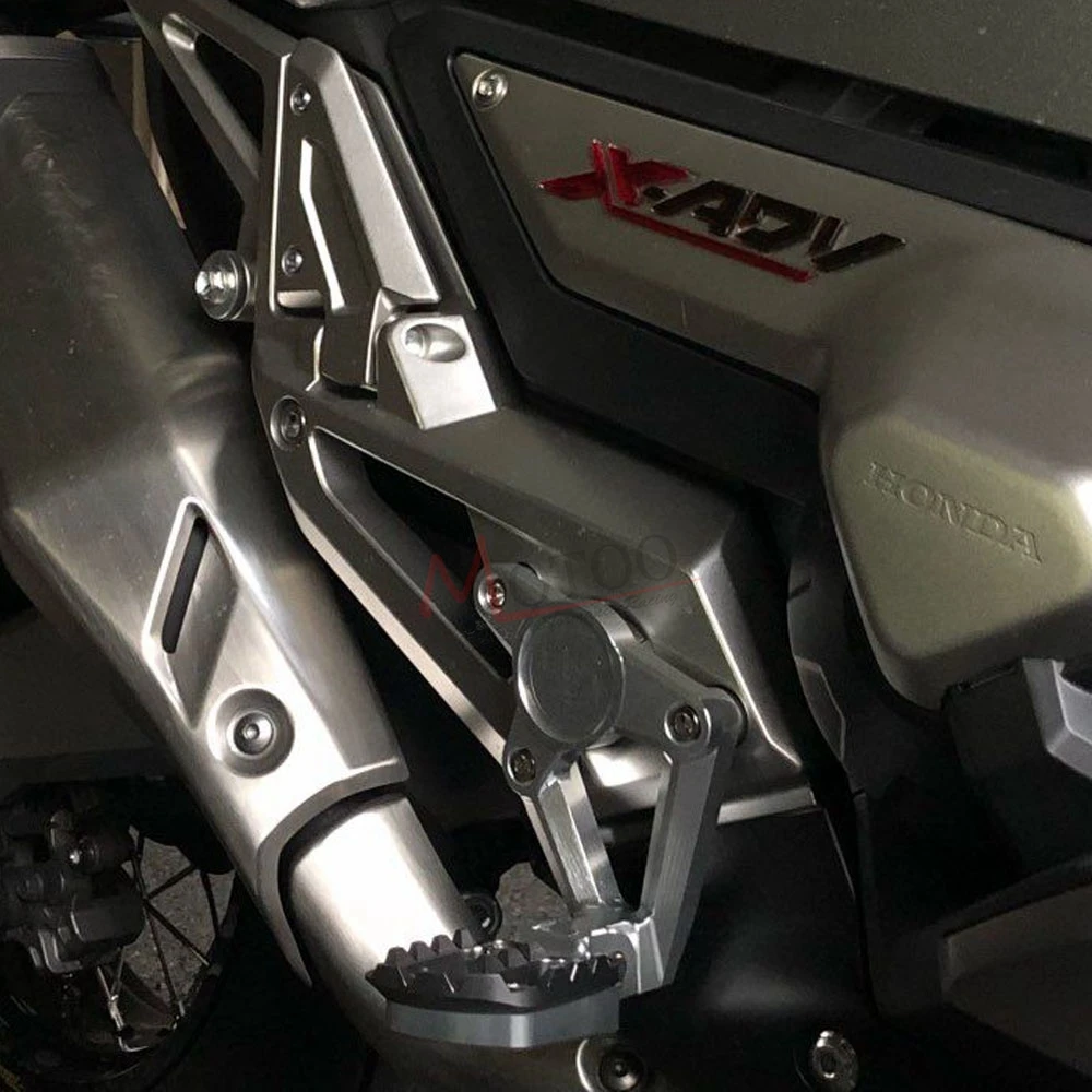 Мотоцикл с ЧПУ Алюминий Задняя ножка сзади Комплект для ног Подножки педаль пассажирских задние комплекты для HONDA X ADV X-ADV 300 750 1000 17 до 19 лет