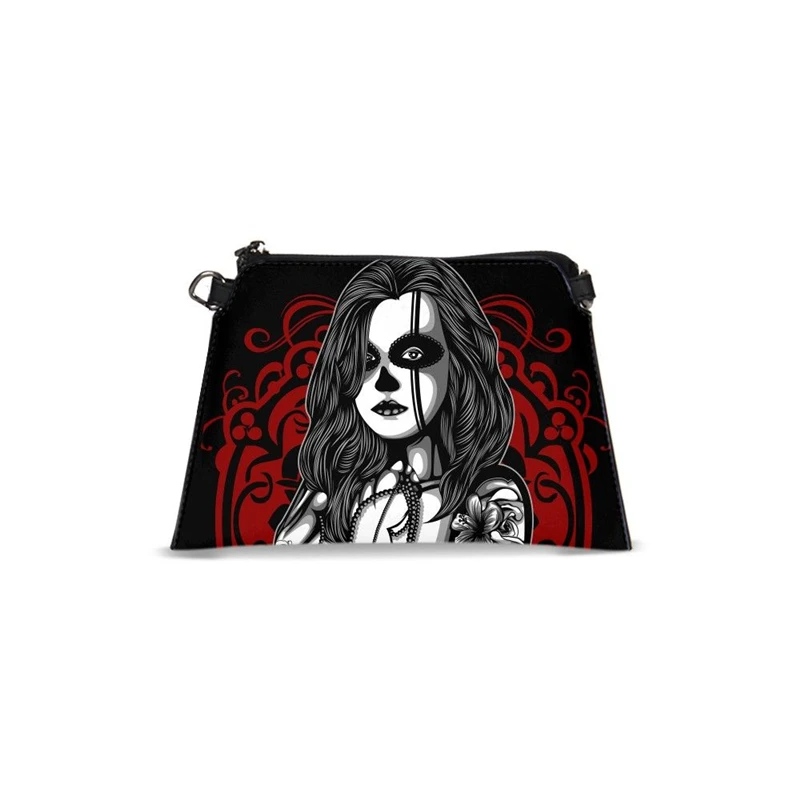 

VEEVANV Brand Design Women Bag Fashion PU Leather Cool Skull 3D Printed Crossbody Bag Handbags Clutch Bag Bolso Mujer Sac A Main