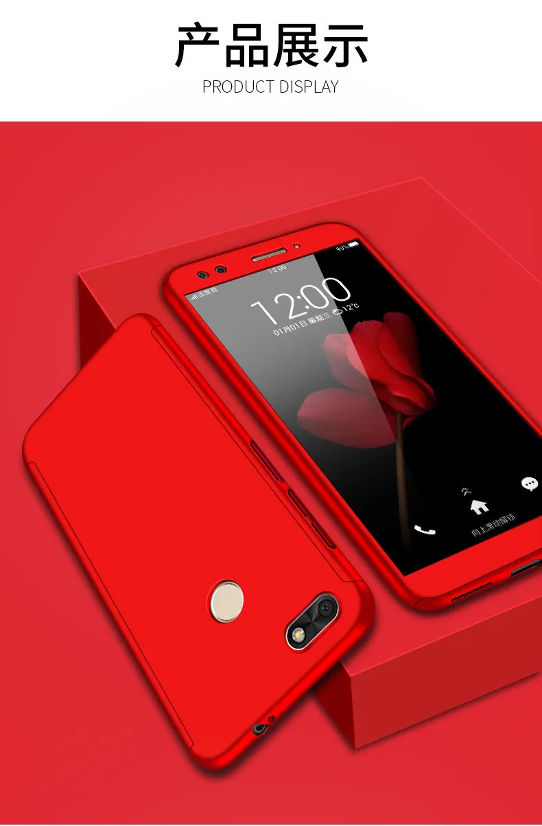 360 degree full hard case for Huawei y9 2018 honor 7c pro 7a pro 10